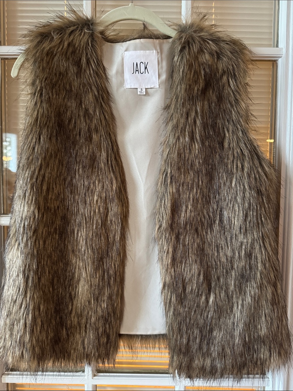 Jack by BB Dakota Girls Brown Faux Fur Vest - Cozy Layering